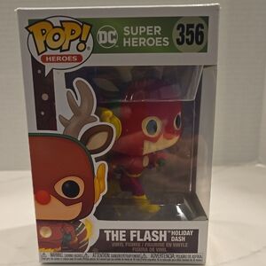 Funko Pop The Flash Holiday Edition in Red and Green